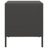 Szafki nocne, 2 szt., czarne, 35x39x43,5 cm, stal