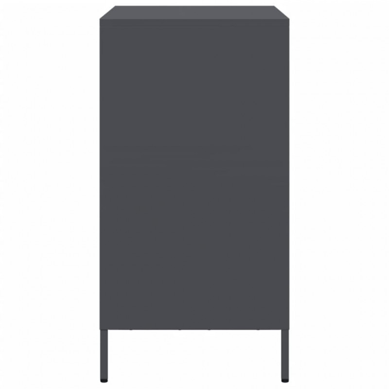 Szafka, antracytowa, 68x39x73,5 cm, stal walcowana na zimno