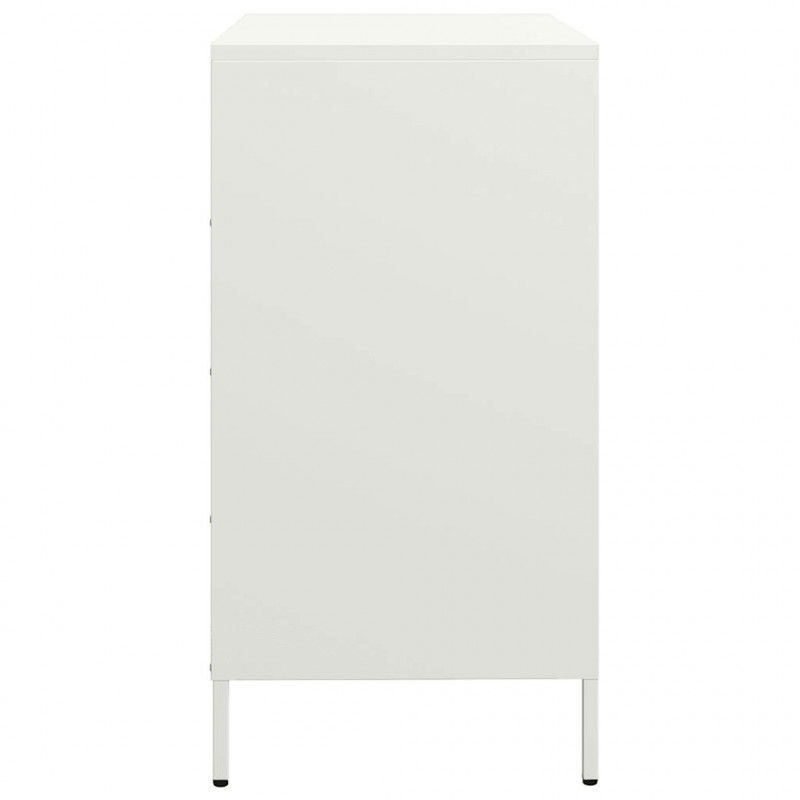 Szafka, biała, 68x39x73,5 cm, stal walcowana na zimno