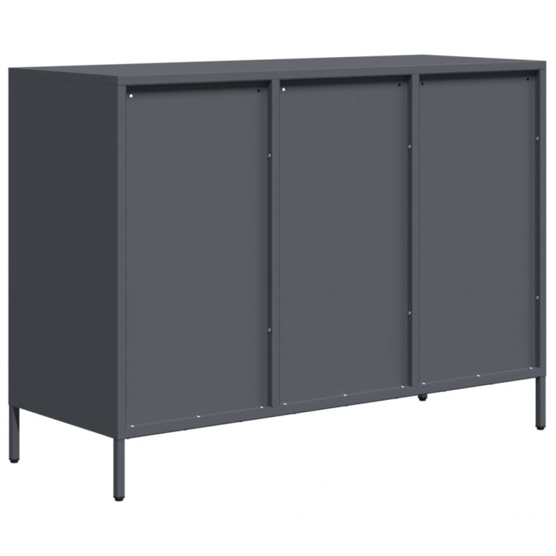 Szafka, antracytowa, 101,5x39x73,5 cm, stal walcowana na zimno
