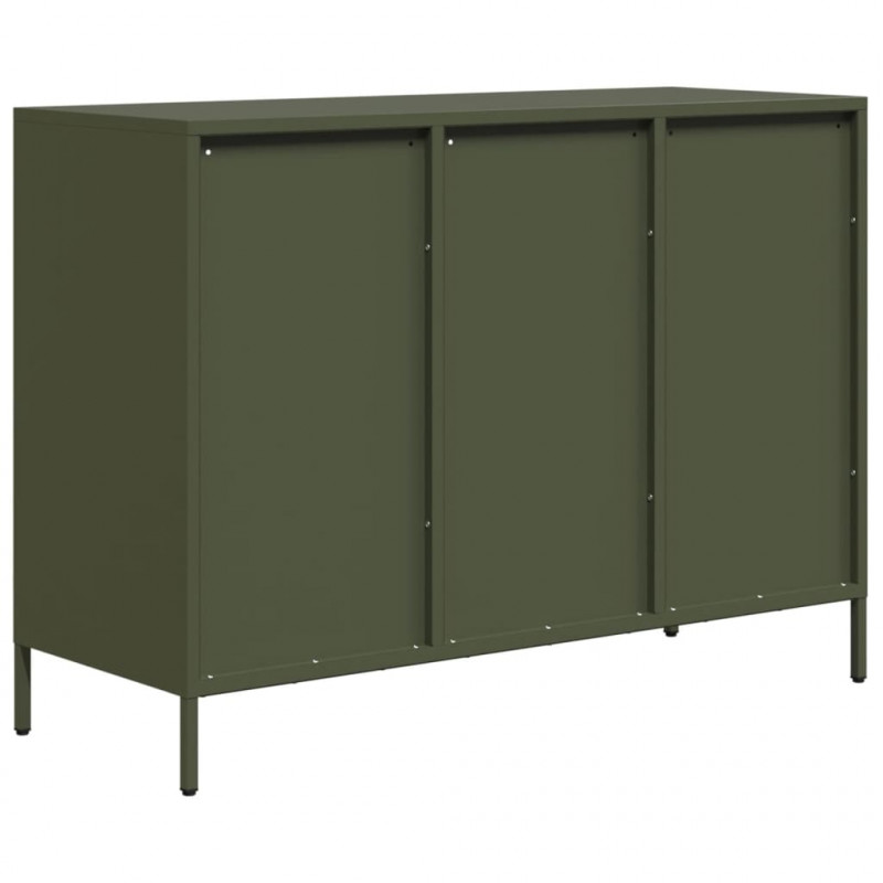 Szafka, oliwkowa, 101,5x39x73,5 cm, stal walcowana na zimno