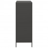 Szafka, czarna, 68x39x103,5 cm, stal