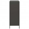 Szafka, czarna, 68x39x103,5 cm, stal