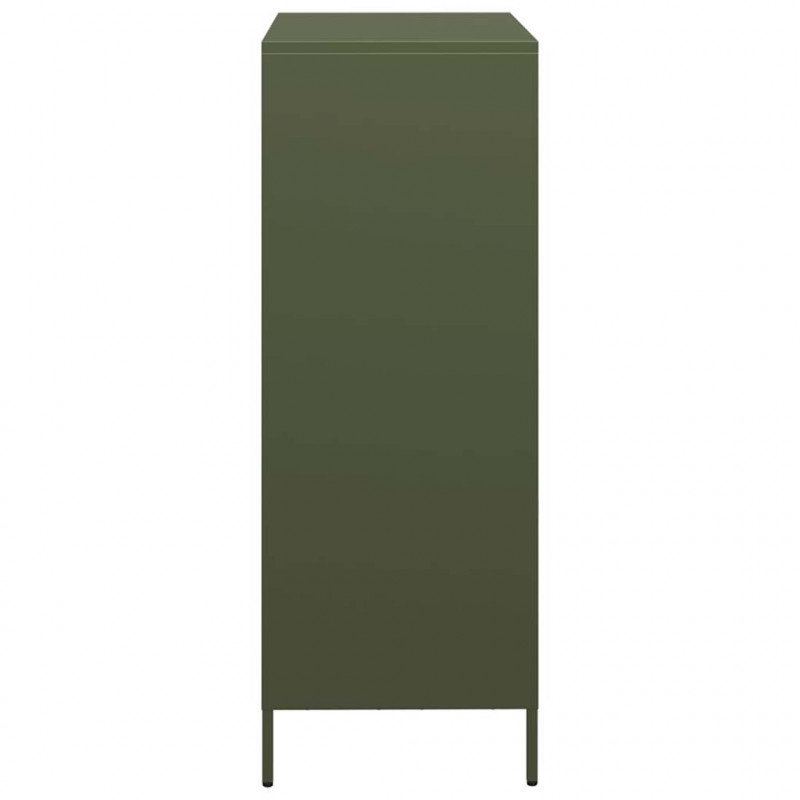 Szafka, oliwkowa, 68x39x103,5 cm, stal