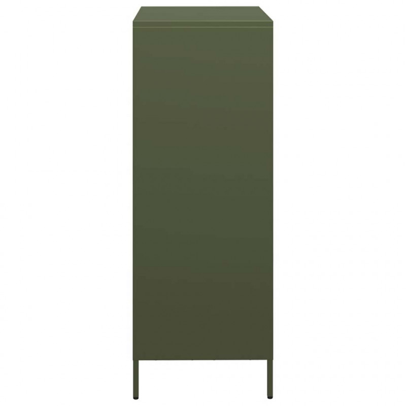 Szafka, oliwkowa, 39x35x103,5 cm, stal