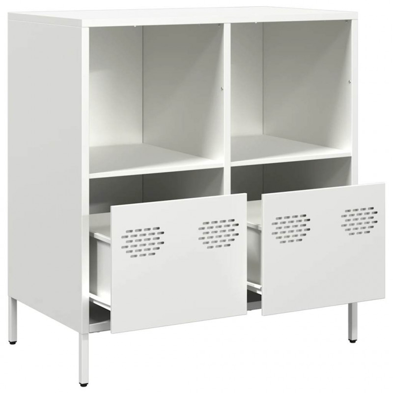Szafka, biała, 68x39x73,5 cm, stal walcowana na zimno