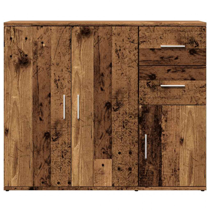 Szafka, stare drewno, 91x29,5x75 cm, materiał drewnopochodny