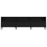 Szafka pod TV, czarna, 150x30x44,5 cm, materiał drewnopochodny