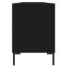 Szafka pod TV, czarna, 150x30x44,5 cm, materiał drewnopochodny