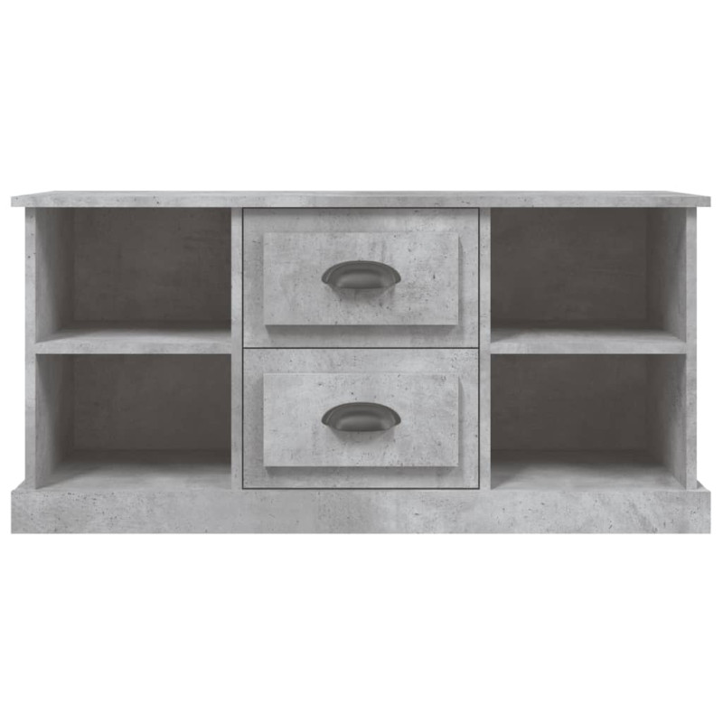 Szafka pod TV, szarość betonu, 99,5x35,5x48 cm