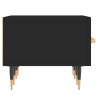 Szafka pod TV, czarna, 150x36x30 cm, materiał drewnopochodny