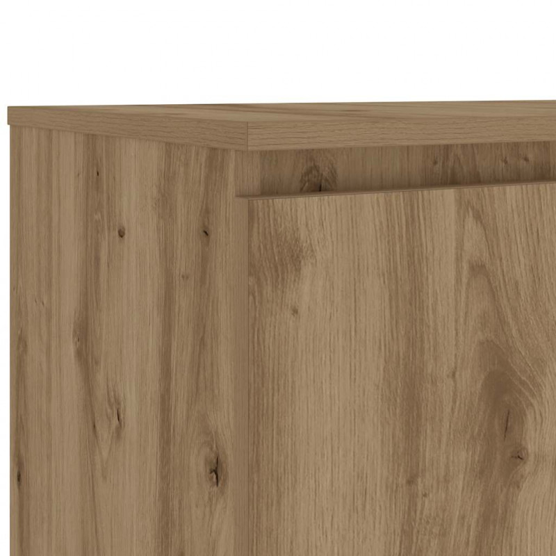 Szafka pod TV z oświetleniem LED, dąb artisan, 140x40x35,5 cm