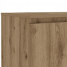 Szafka pod TV z oświetleniem LED, dąb artisan, 140x40x35,5 cm