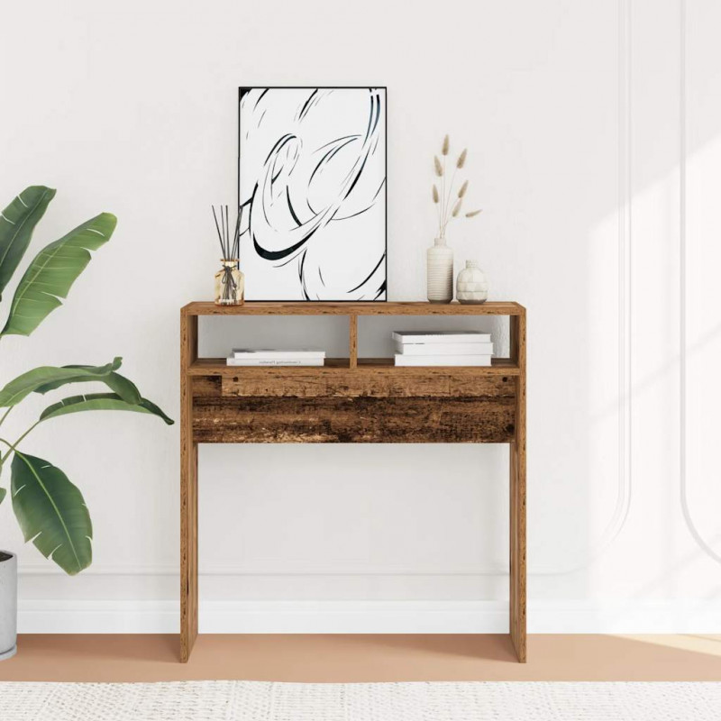 Stolik konsolowy, stare drewno, 78x30x80 cm