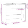 Stolik konsolowy, stare drewno, 100x35x76,5 cm