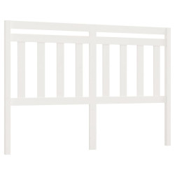 Wezgłowie łóżka, białe, 126x4x100 cm, lite drewno sosnowe