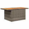 8-cz. zestaw mebli ogrodowych z poduszkami, szary, polirattan