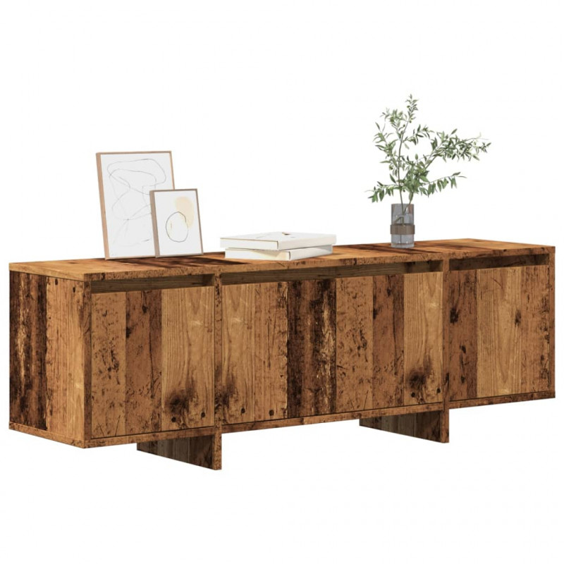 Szafka TV, stare drewno, 120x30x40,5cm, materiał drewnopochodny