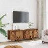 Szafka TV, stare drewno, 120x30x40,5cm, materiał drewnopochodny