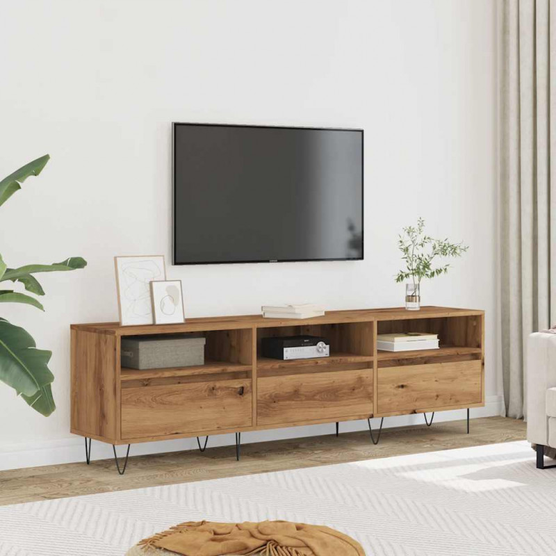 Szafka pod TV, dąb artisan, 150x30x44,5 cm