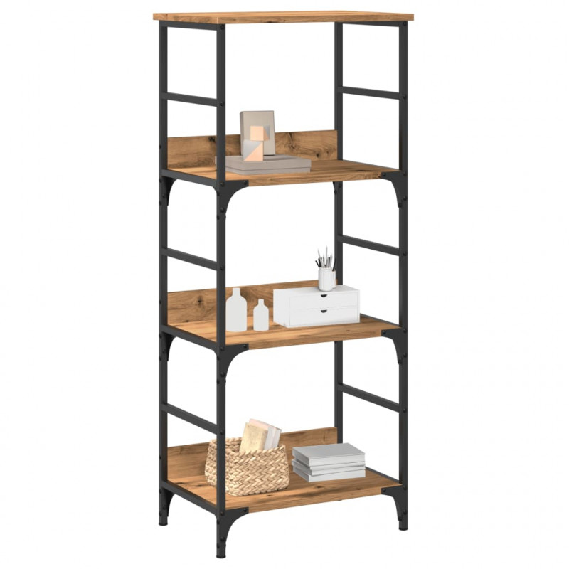 Regał na książki, dąb artisan, 50x33x117,5 cm