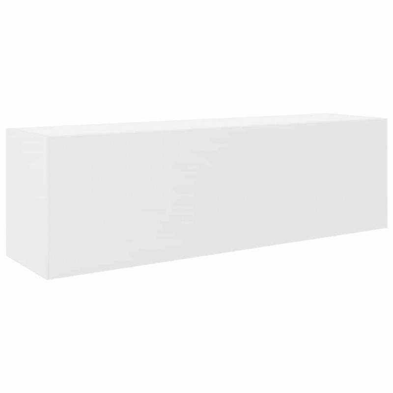 Wisząca szafka łazienkowa, biała, 100x25x30 cm