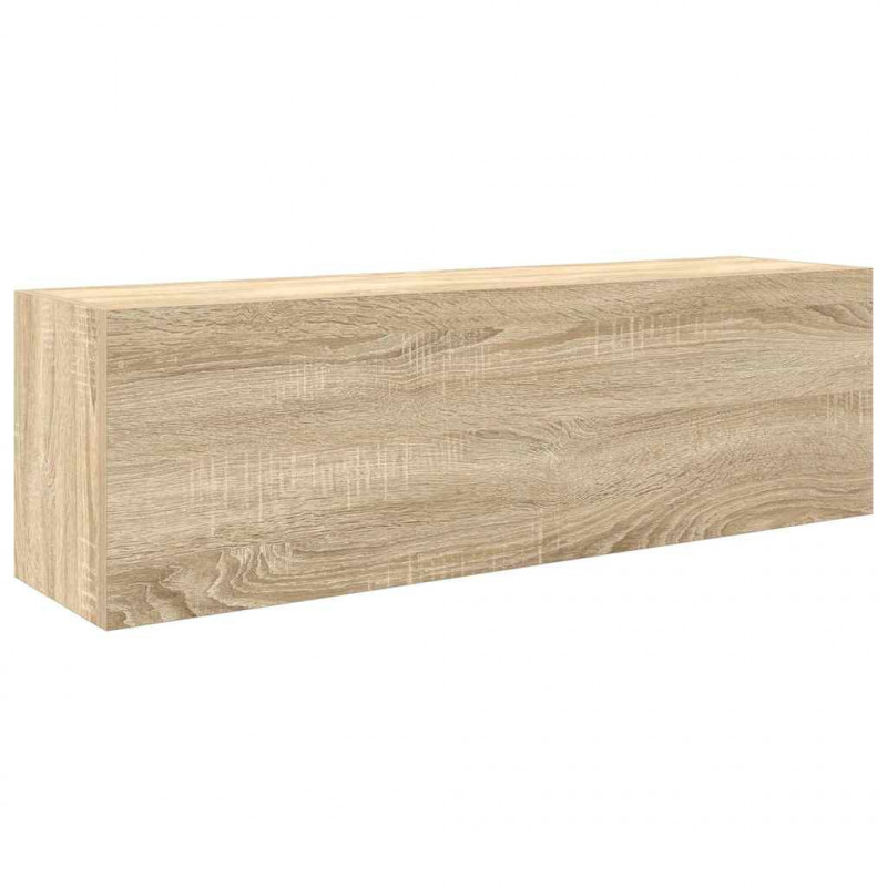 Wisząca szafka łazienkowa, dąb sonoma, 100x25x30 cm