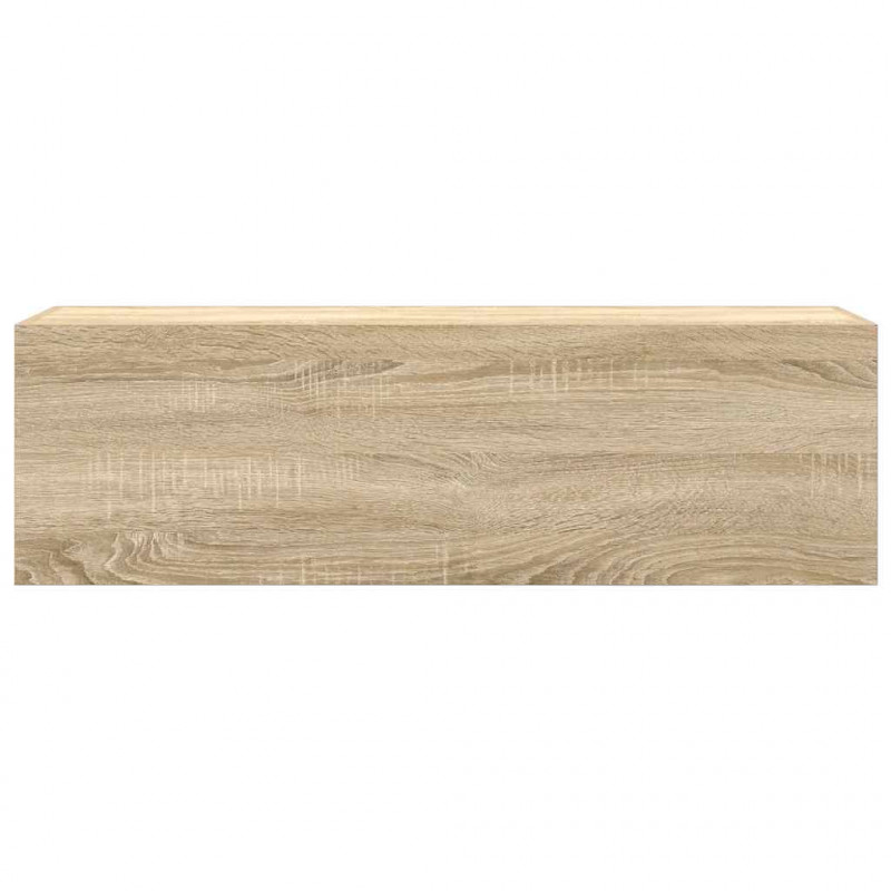 Wisząca szafka łazienkowa, dąb sonoma, 100x25x30 cm