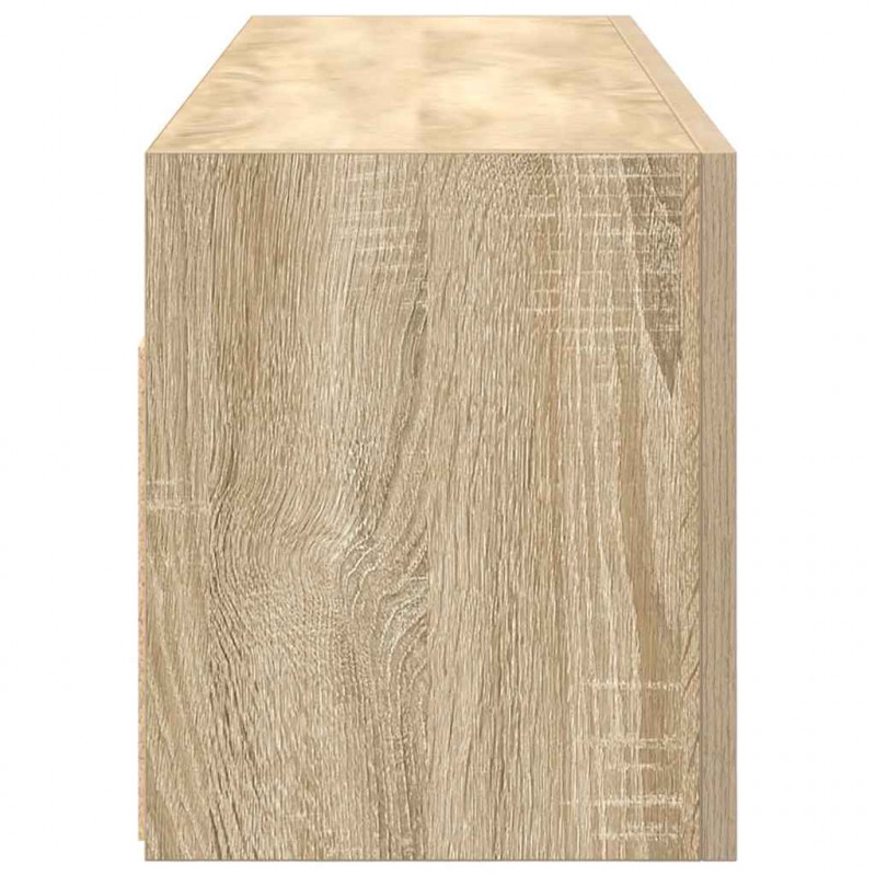 Wisząca szafka łazienkowa, dąb sonoma, 100x25x30 cm