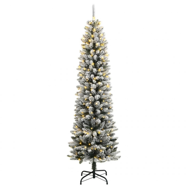 Sztuczna choinka, ośnieżona, 150 lampek LED, 150 cm