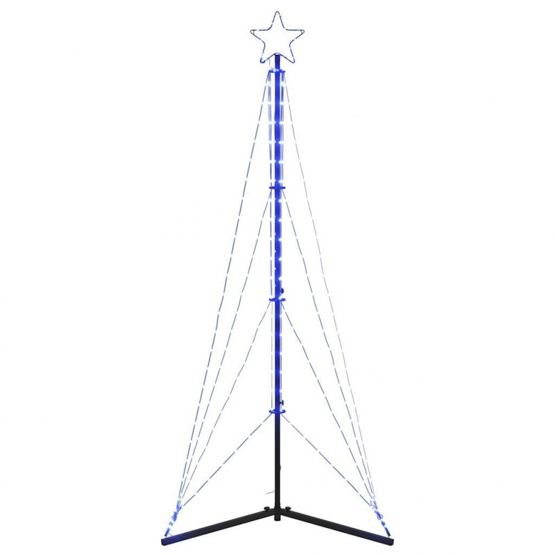 Lampki choinkowe, 363 niebieskich LED, 182 cm