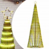 Stożkowa choinka z lampek, 475 ciepłych białych LED, 247 cm