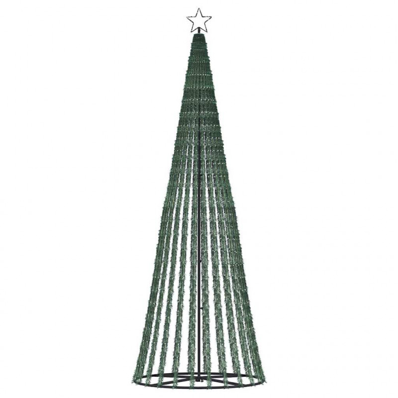 Stożkowa choinka z lampek, 475 ciepłych białych LED, 247 cm