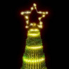 Stożkowa choinka z lampek, 475 ciepłych białych LED, 247 cm