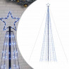 Choinka z lampek, z kołkami, 1534 niebieskich LED, 500 cm