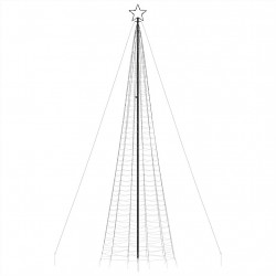 Choinka z lampek, z kołkami, 1534 niebieskich LED, 500 cm