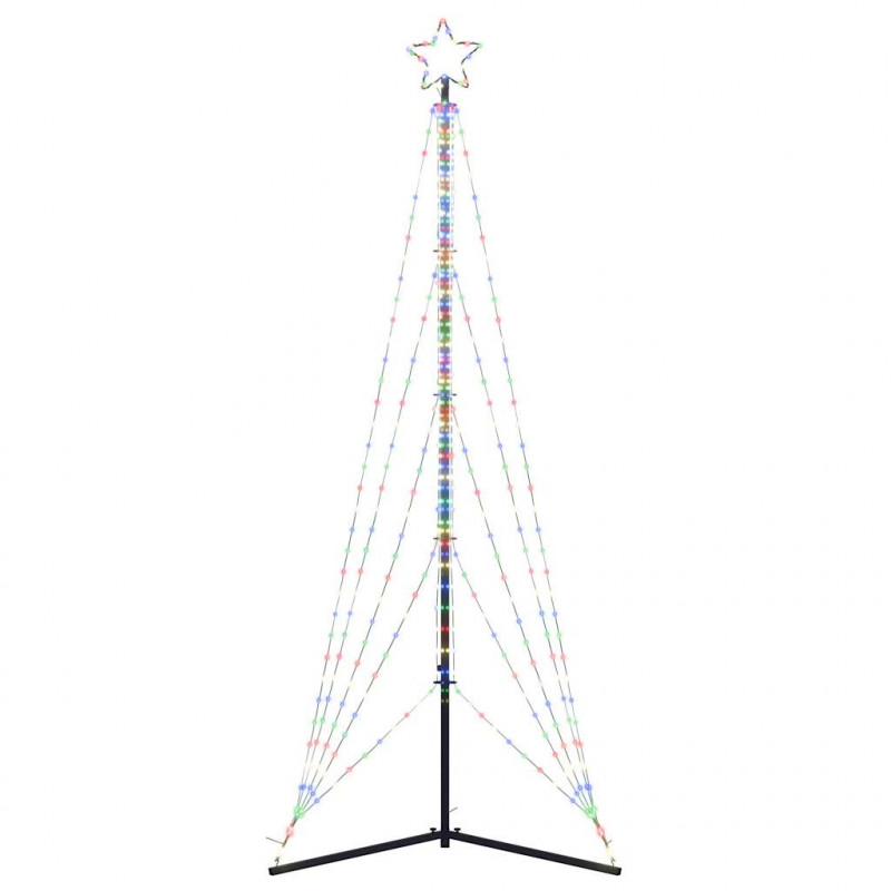 Lampki choinkowe, 525 kolorowych LED, 302 cm