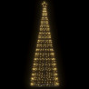 Stożkowa choinka z lampek, 550 ciepłych białych LED, 304 cm