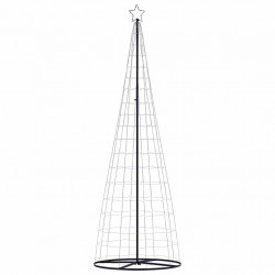 Stożkowa choinka z lampek, 550 ciepłych białych LED, 304 cm