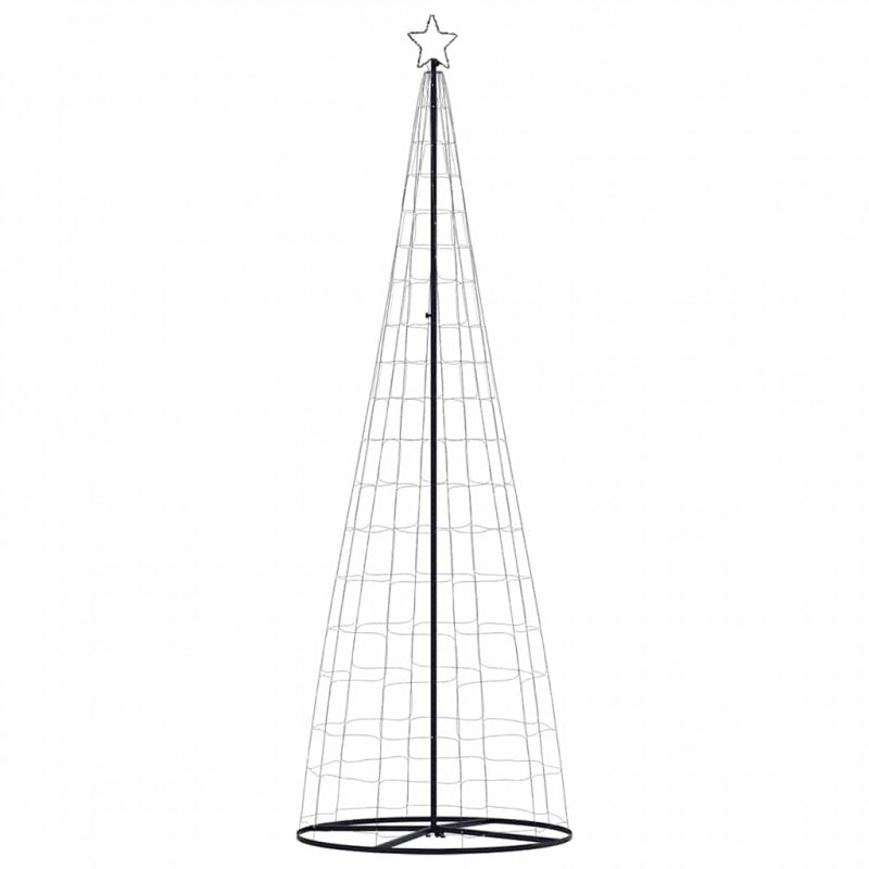 Stożkowa choinka z lampek, 550 ciepłych białych LED, 304 cm