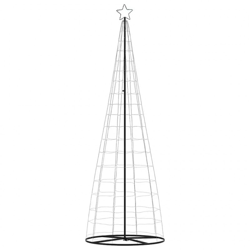 Stożkowa choinka z lampek, 550 ciepłych białych LED, 304 cm