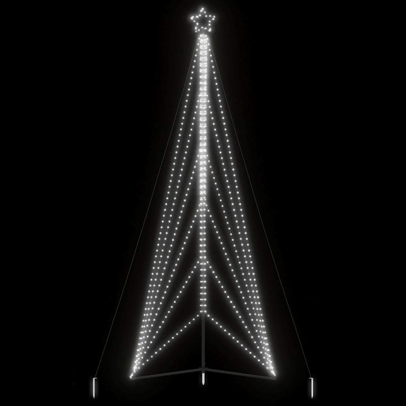 Lampki choinkowe, 861 zimnych białych LED, 478 cm