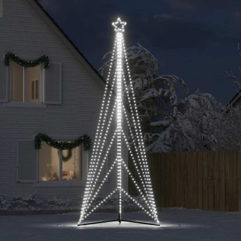 Lampki choinkowe, 861 zimnych białych LED, 478 cm