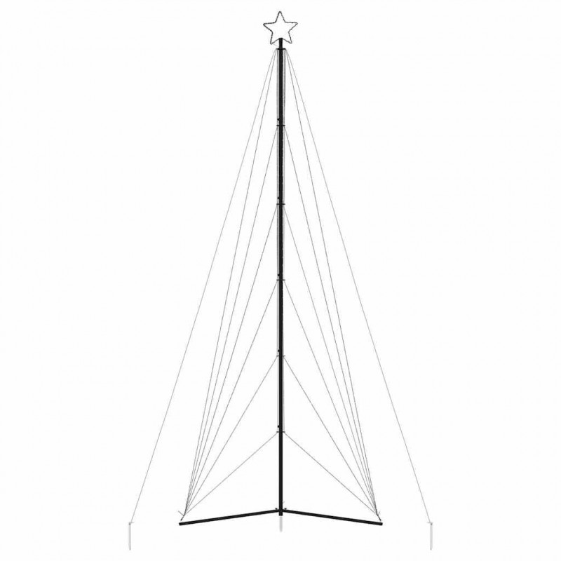 Lampki choinkowe, 861 zimnych białych LED, 478 cm