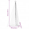 Lampki choinkowe, 789 niebieskich LED, 476 cm