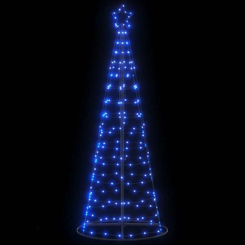 Stożkowa choinka z lampek, 200 niebieskich LED, 182 cm