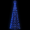 Stożkowa choinka z lampek, 200 niebieskich LED, 182 cm
