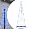 Stożkowa choinka z lampek, 200 niebieskich LED, 182 cm