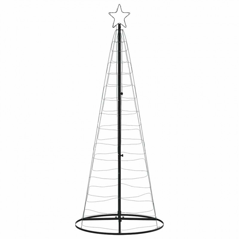 Stożkowa choinka z lampek, 200 niebieskich LED, 182 cm