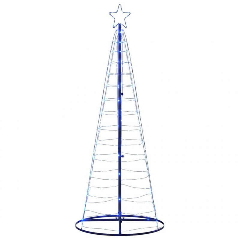 Stożkowa choinka z lampek, 200 niebieskich LED, 182 cm